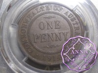 Australia 1914 Penny PCGS AU Detail